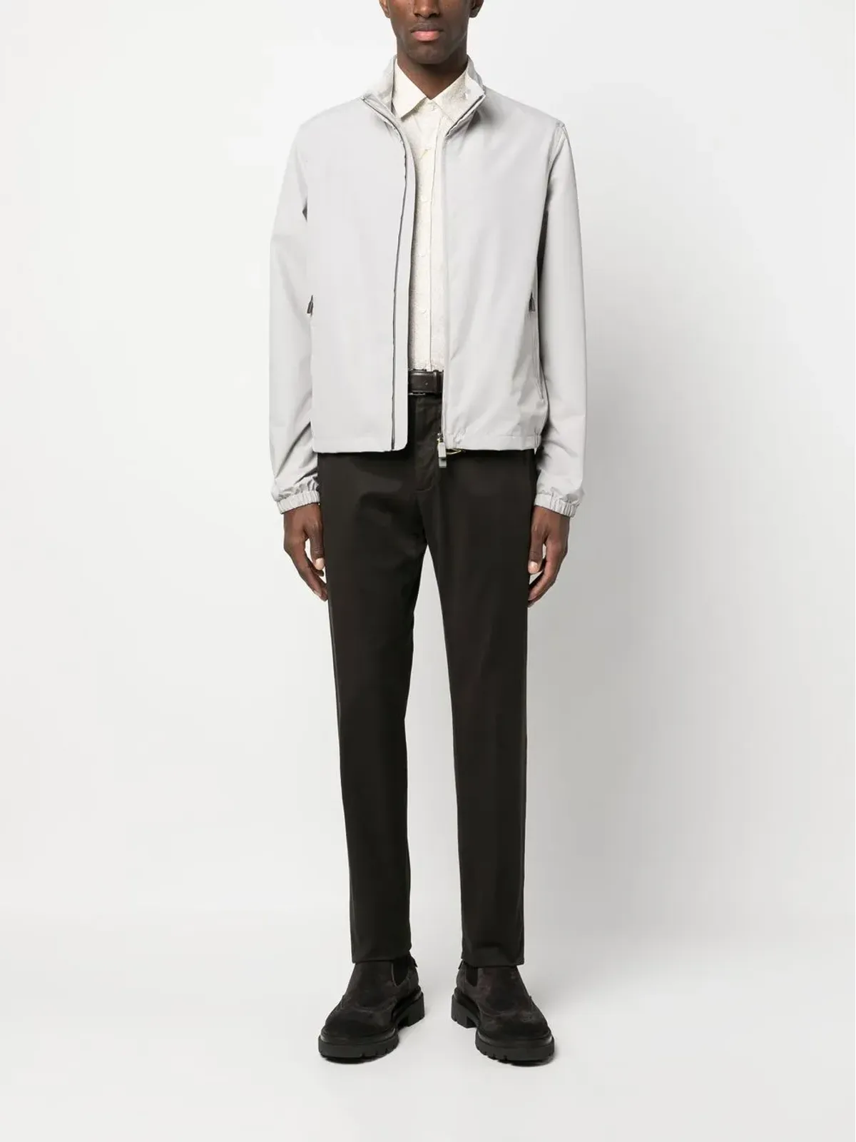 Canali 無地ボタンダウンシャツ - 画像2