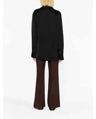 Jil Sander タイ留め付きラップシャツ - サムネイル4