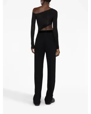 TOM FORD ロゴ入りウエストバンド カシミア トラックパンツ - サムネイル4