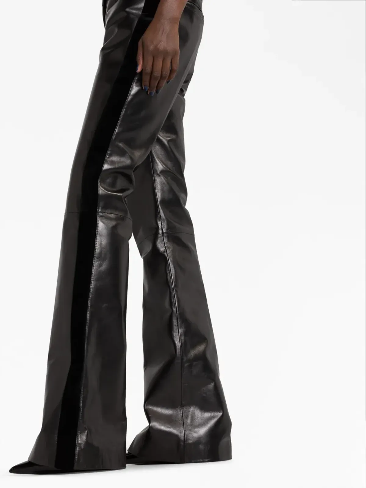 TOM FORD フレアレザーパンツ - 画像3