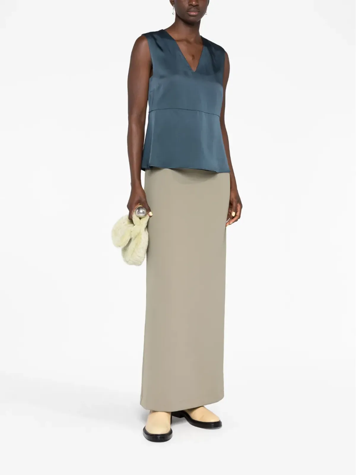 Jil Sander Vネック タンクトップ - 画像2