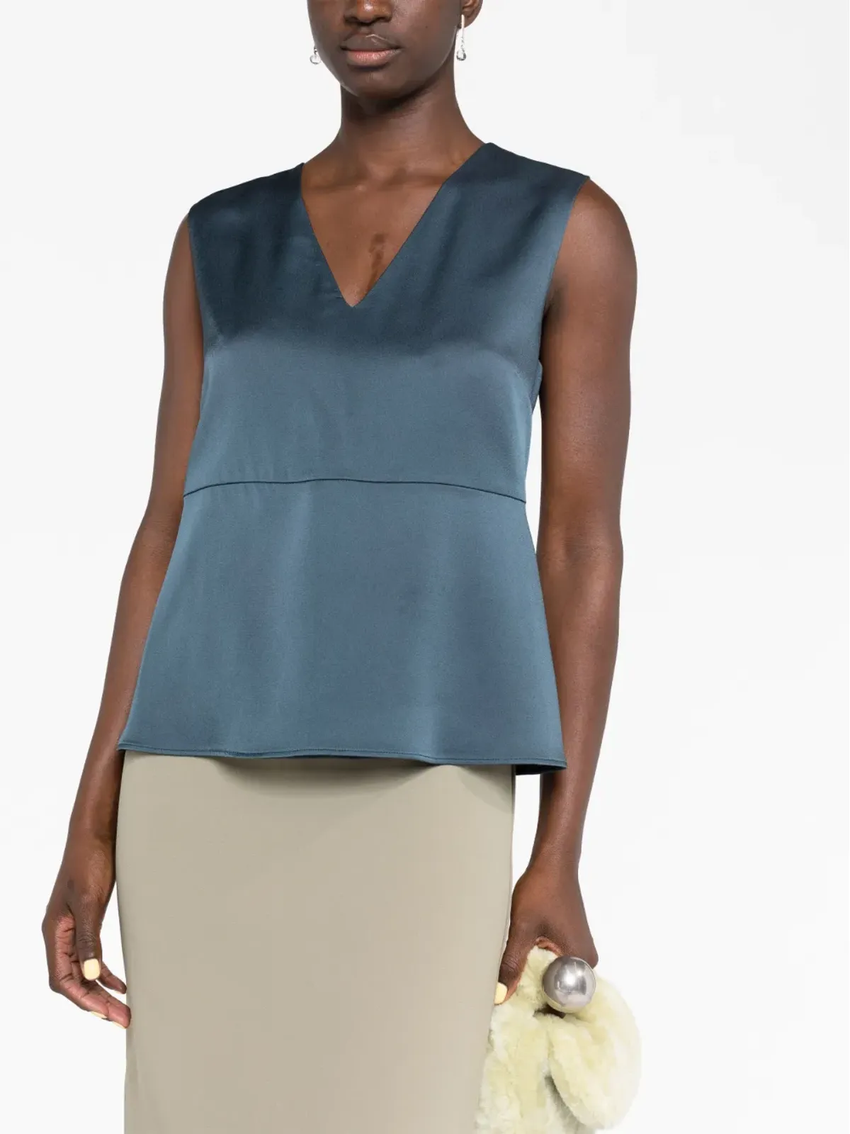 Jil Sander Vネック タンクトップ - 画像3