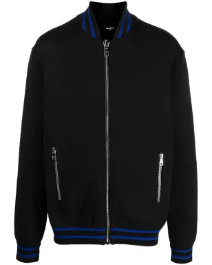 Balmain ジップ付きニットジャンパー - ブラック - サムネイル1