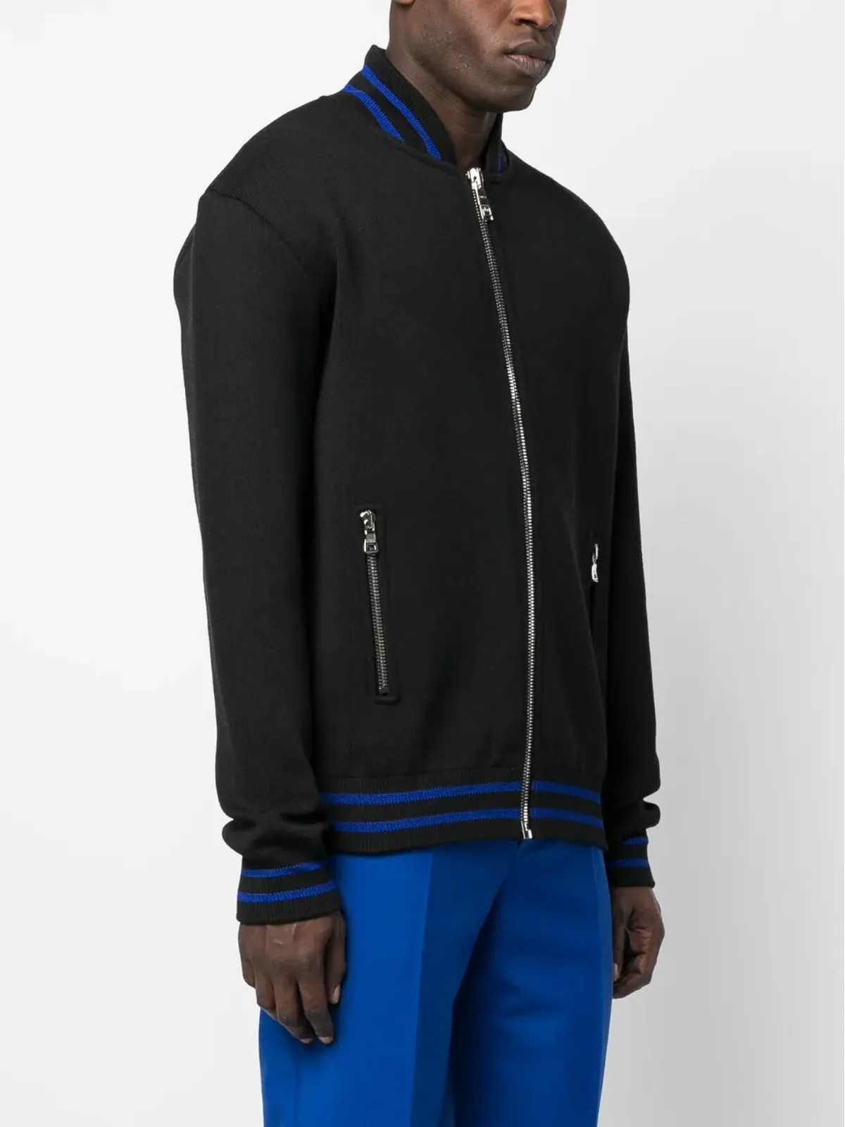 Balmain ジップ付きニットジャンパー - ブラック - 画像3
