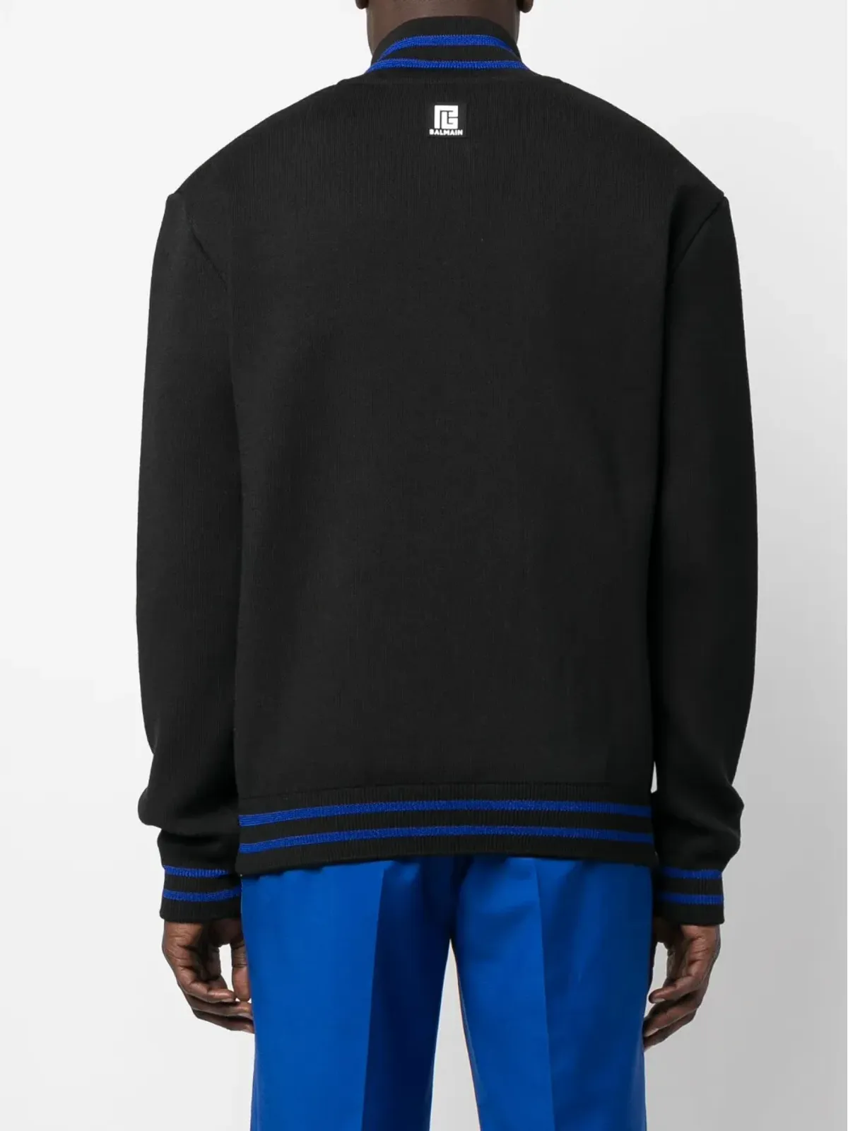 Balmain ジップ付きニットジャンパー - ブラック - 画像4