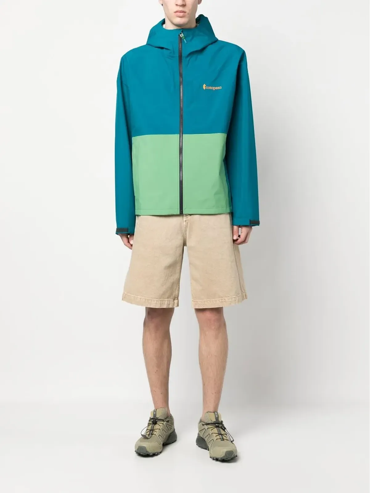 COTOPAXI カラーブロック ジップアップフード付きジャケット - 画像2