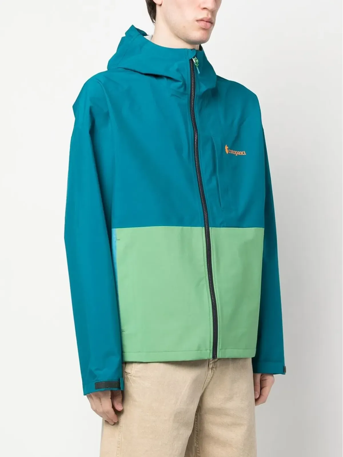 COTOPAXI カラーブロック ジップアップフード付きジャケット - 画像3