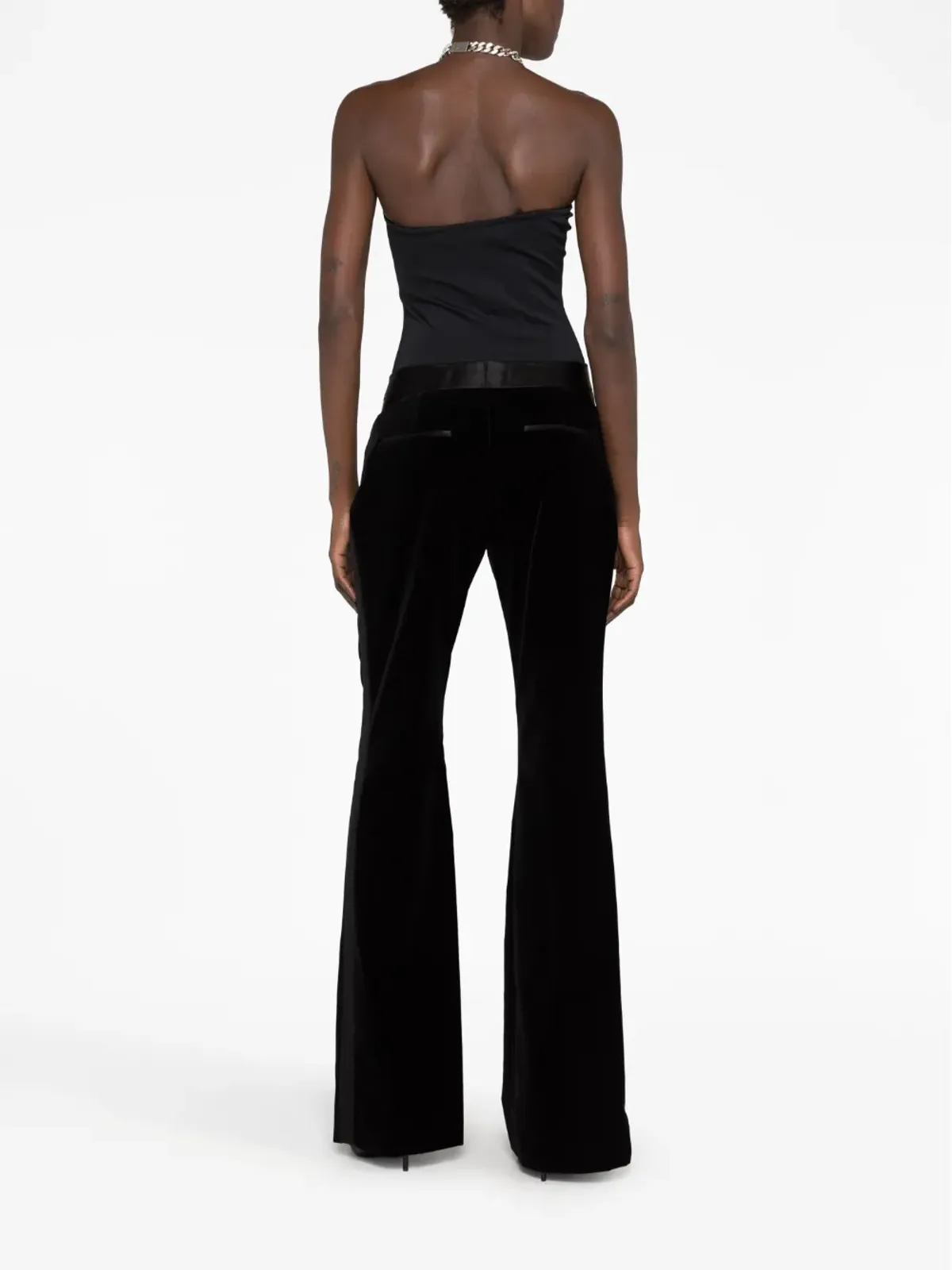 TOM FORD ハイウエスト フレアパンツ（ブラック） - 画像4