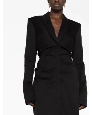 TOM FORD リュシュ テーラード ミディドレス ブラック - サムネイル5