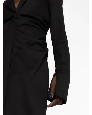 TOM FORD リュシュ テーラード ミディドレス ブラック - サムネイル3