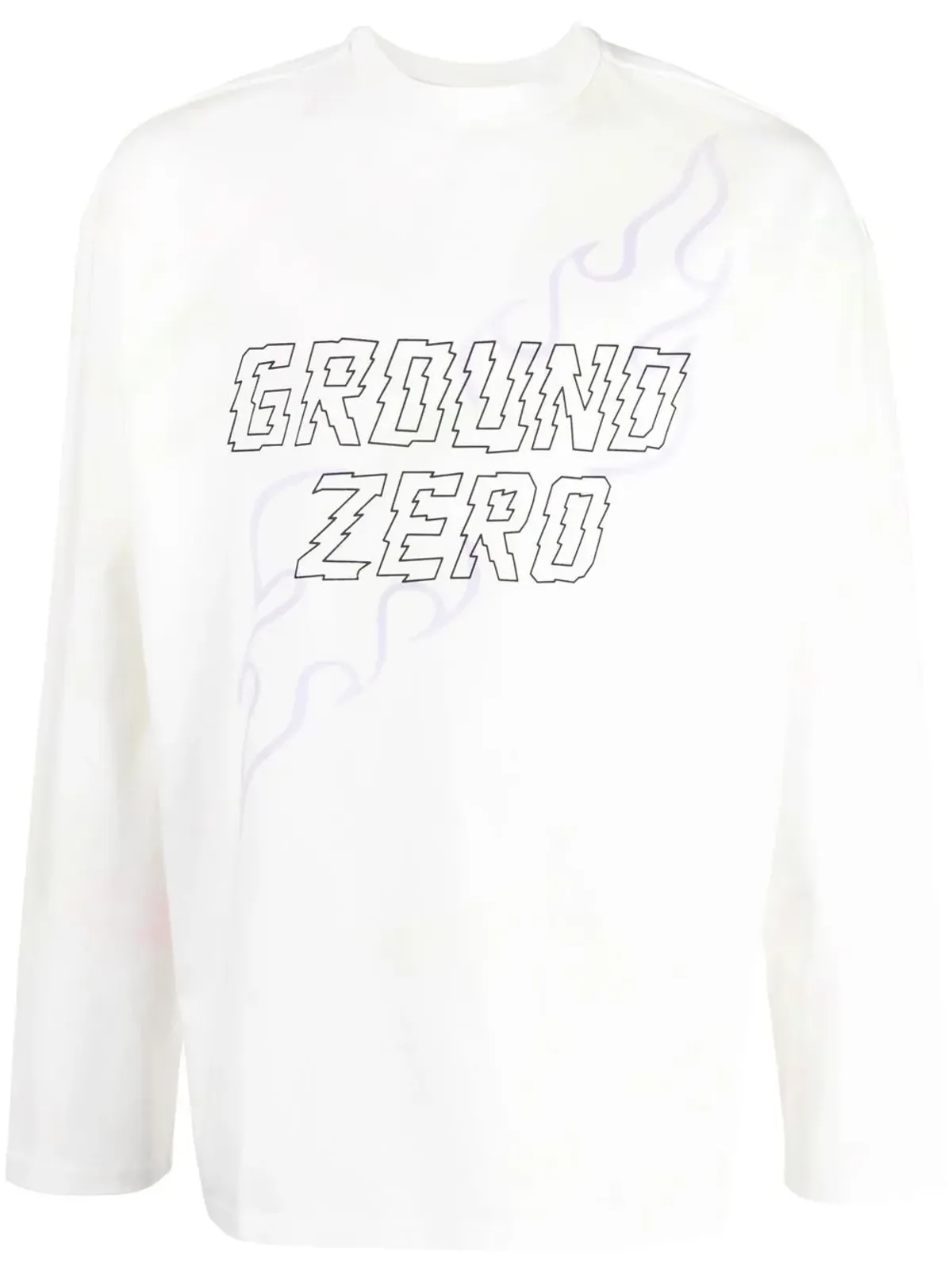 Ground Zero グラフィックプリント長袖Tシャツ - 画像1