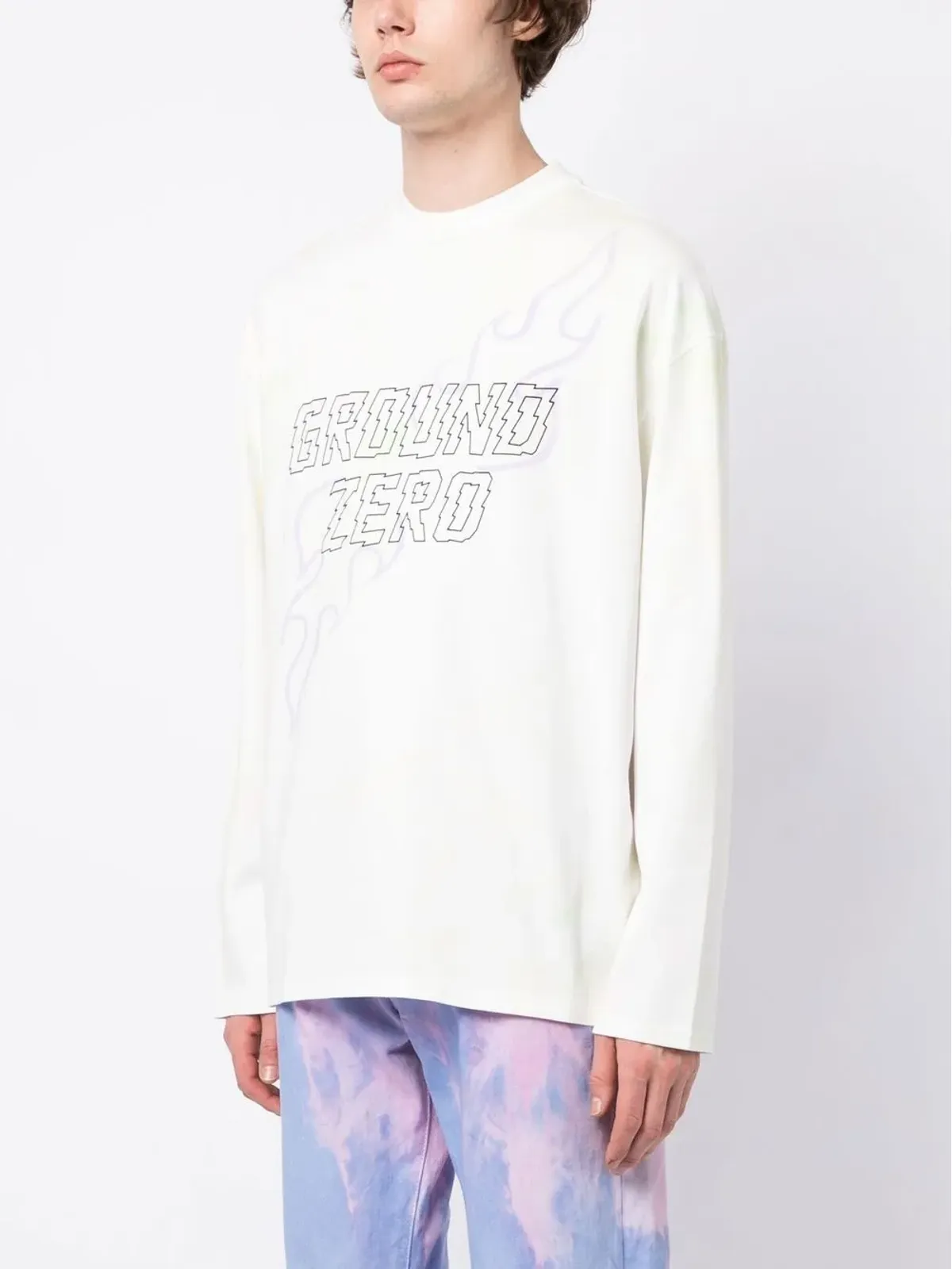 Ground Zero グラフィックプリント長袖Tシャツ - 画像3