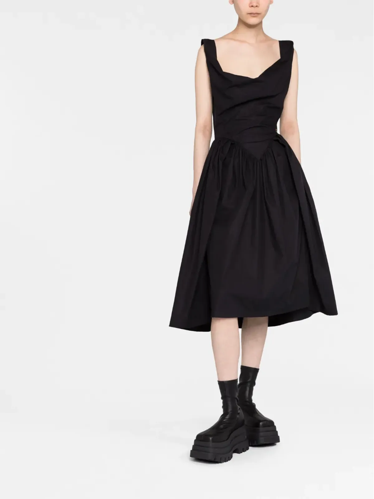 Vivienne Westwood カウルネックコルセットドレス - 画像2