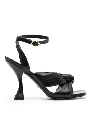 Stuart Weitzman Playa レザーサンダル ブラック - サムネイル1