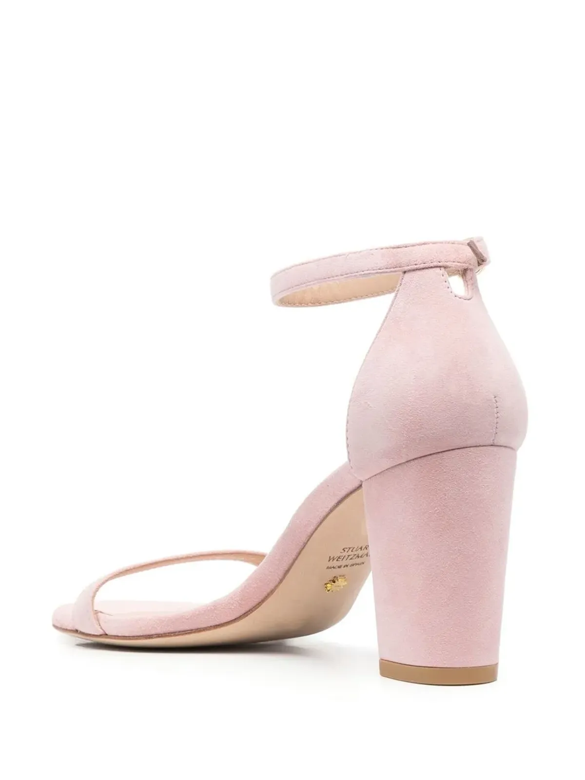 Stuart Weitzman ブロックヒール・オープントゥ・サンダル - ピンク - 画像3