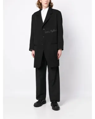 Yohji Yamamoto ノッチドラペル ウールコート - サムネイル2