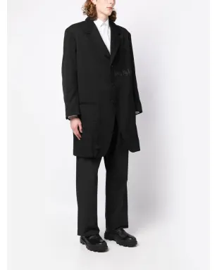Yohji Yamamoto ノッチドラペル ウールコート - サムネイル3