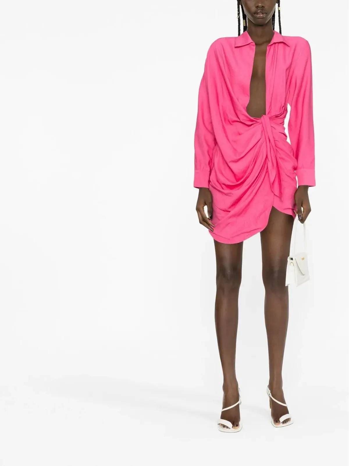 Jacquemus ラ・ローブ・バイア シャツドレス - ピンク - 画像2