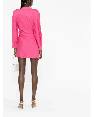 Jacquemus ラ・ローブ・バイア シャツドレス - ピンク - サムネイル4