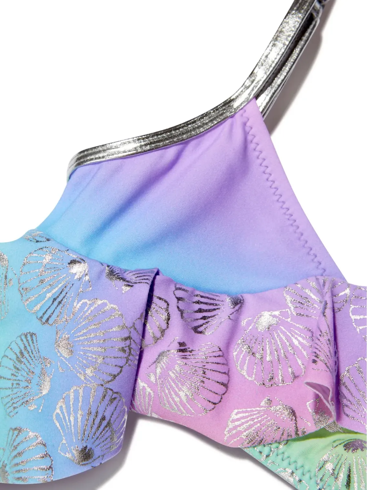 Nessi Byrd Kids Gigi seashell-print bikini - Pink - 画像3