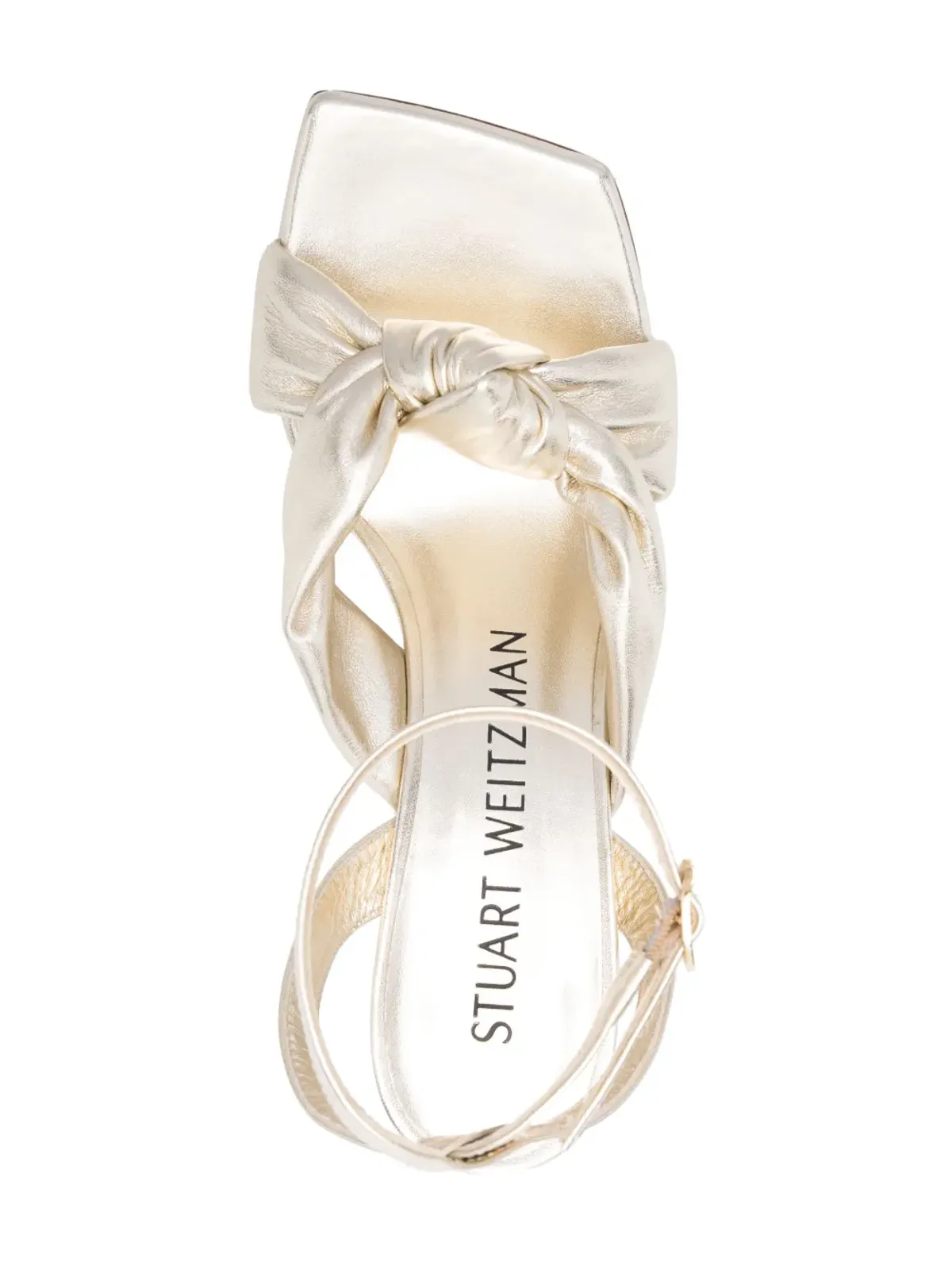 Stuart Weitzman Playa アンクルストラップ ノット サンダル - 画像4