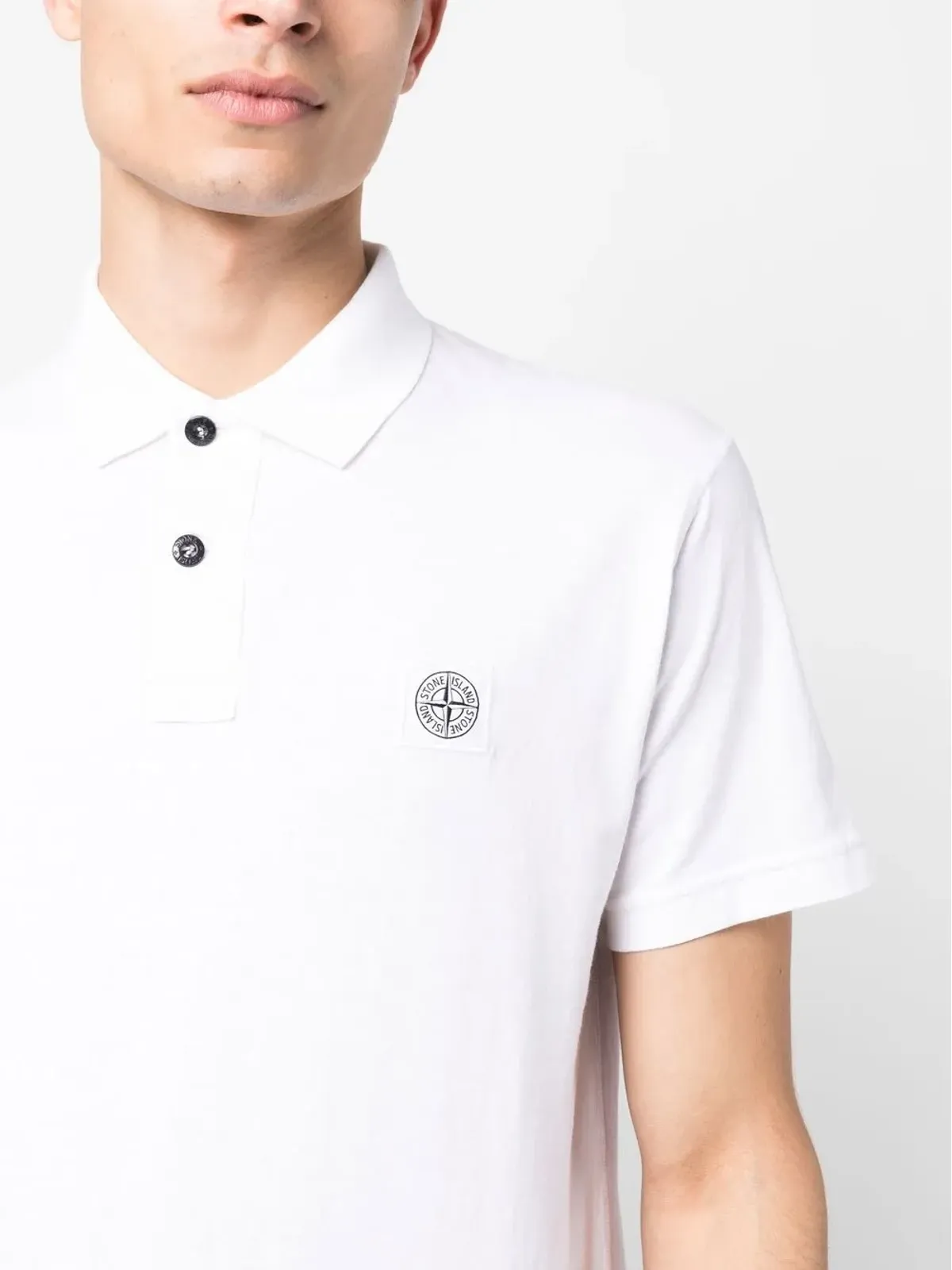 Stone Island コンパスパッチ ポロシャツ - 画像5