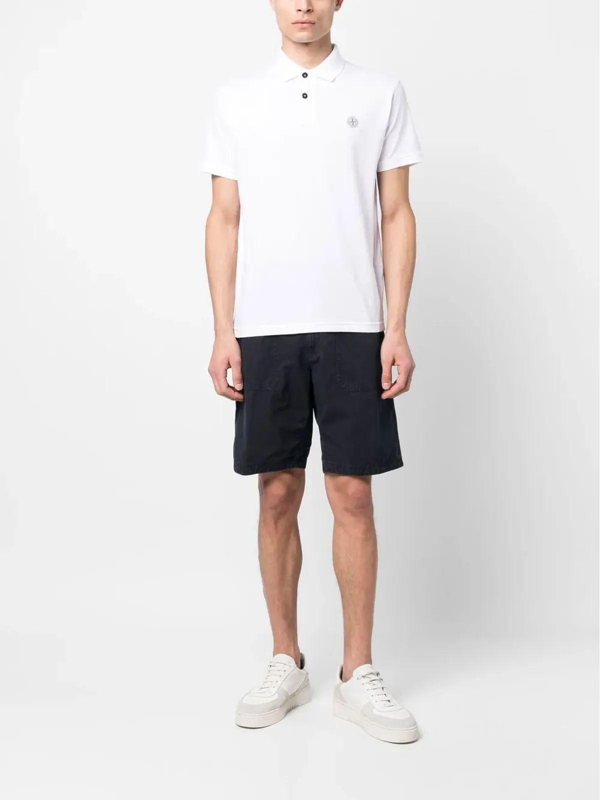 Stone Island コンパスパッチ ポロシャツ - 画像2