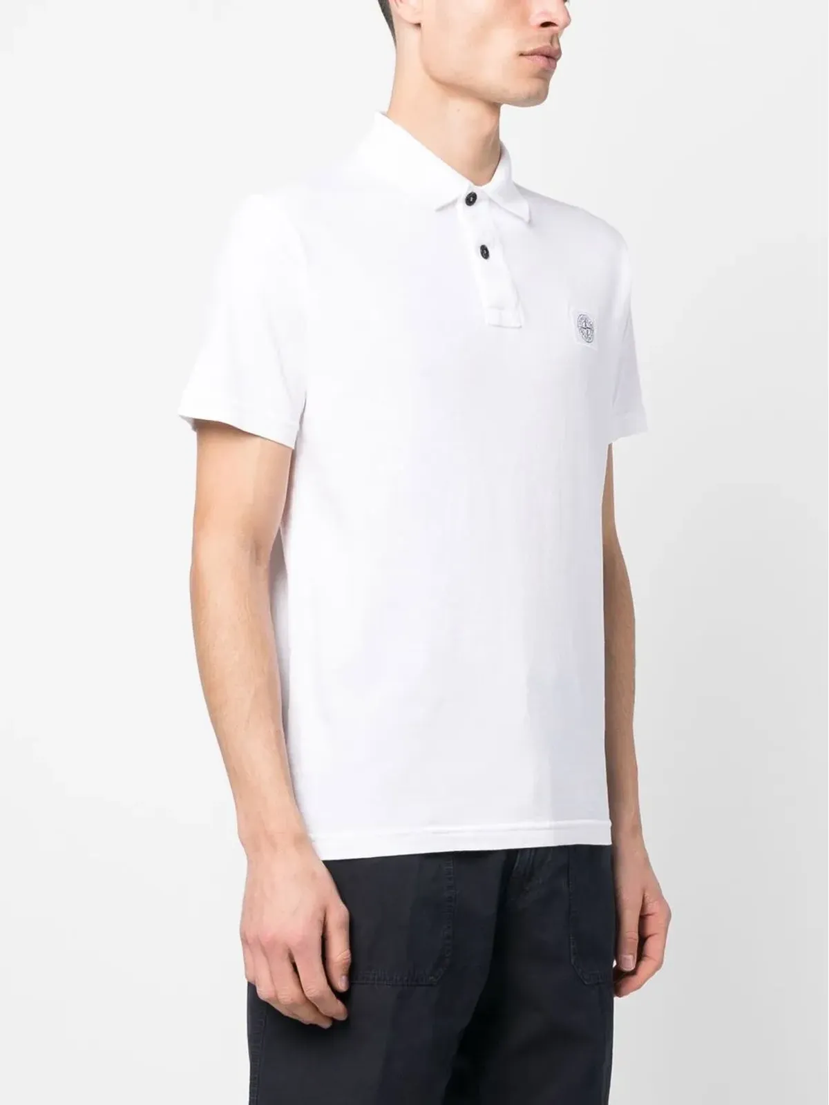 Stone Island コンパスパッチ ポロシャツ - 画像3