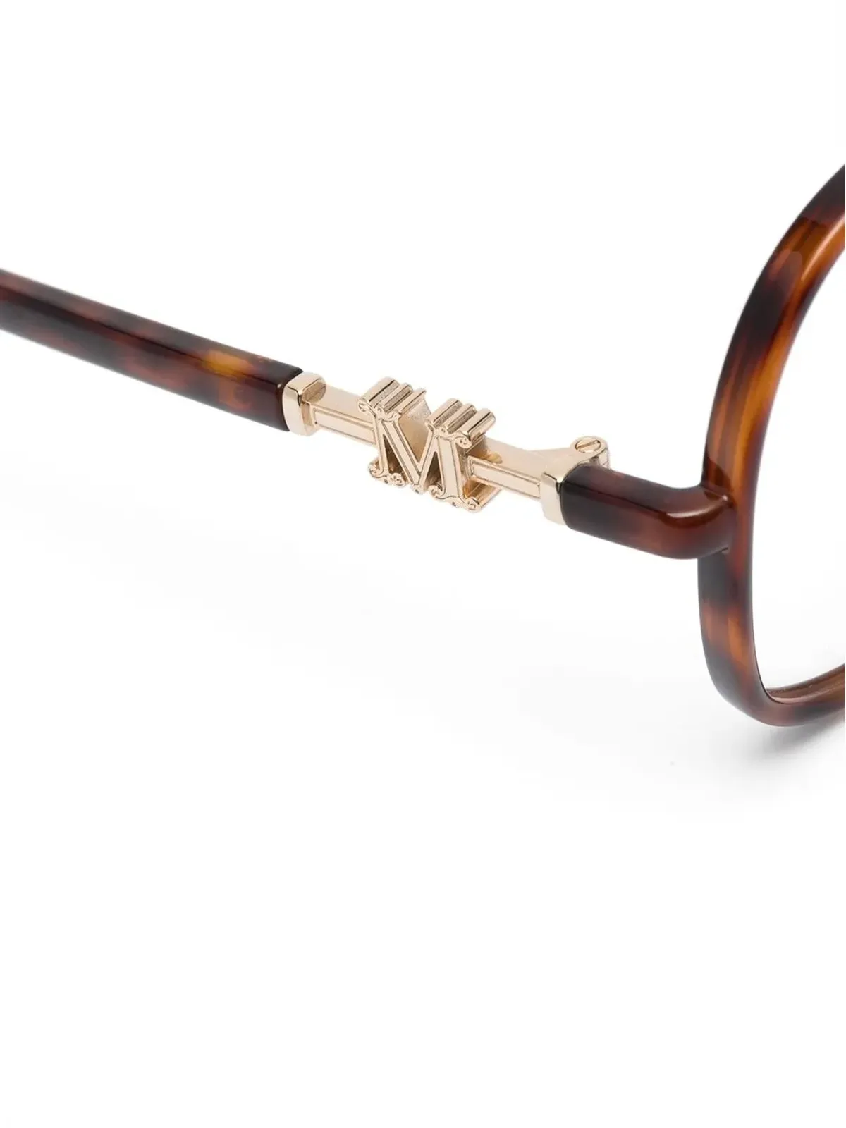 Max Mara Eyewear べっ甲柄オーバーサイズメガネ - 画像3
