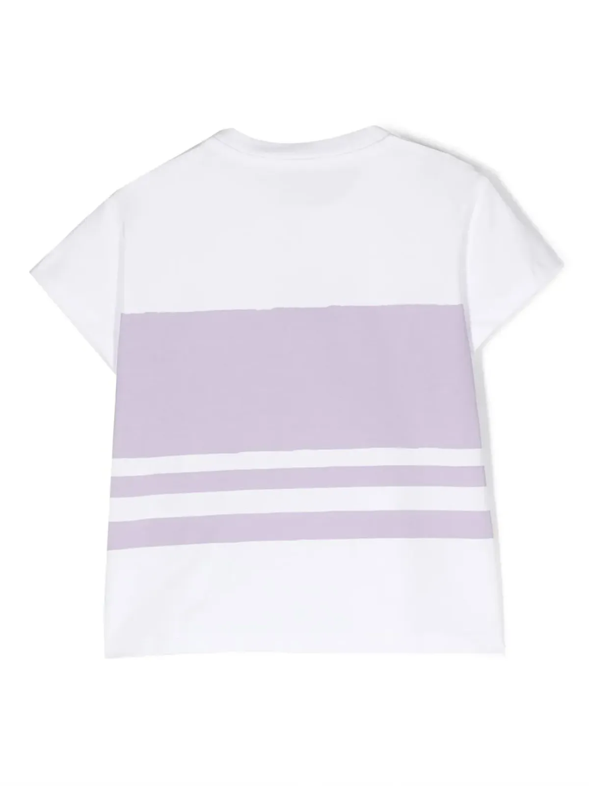 Moncler Enfant 刺繍ロゴ入りストライプTシャツ - 画像2