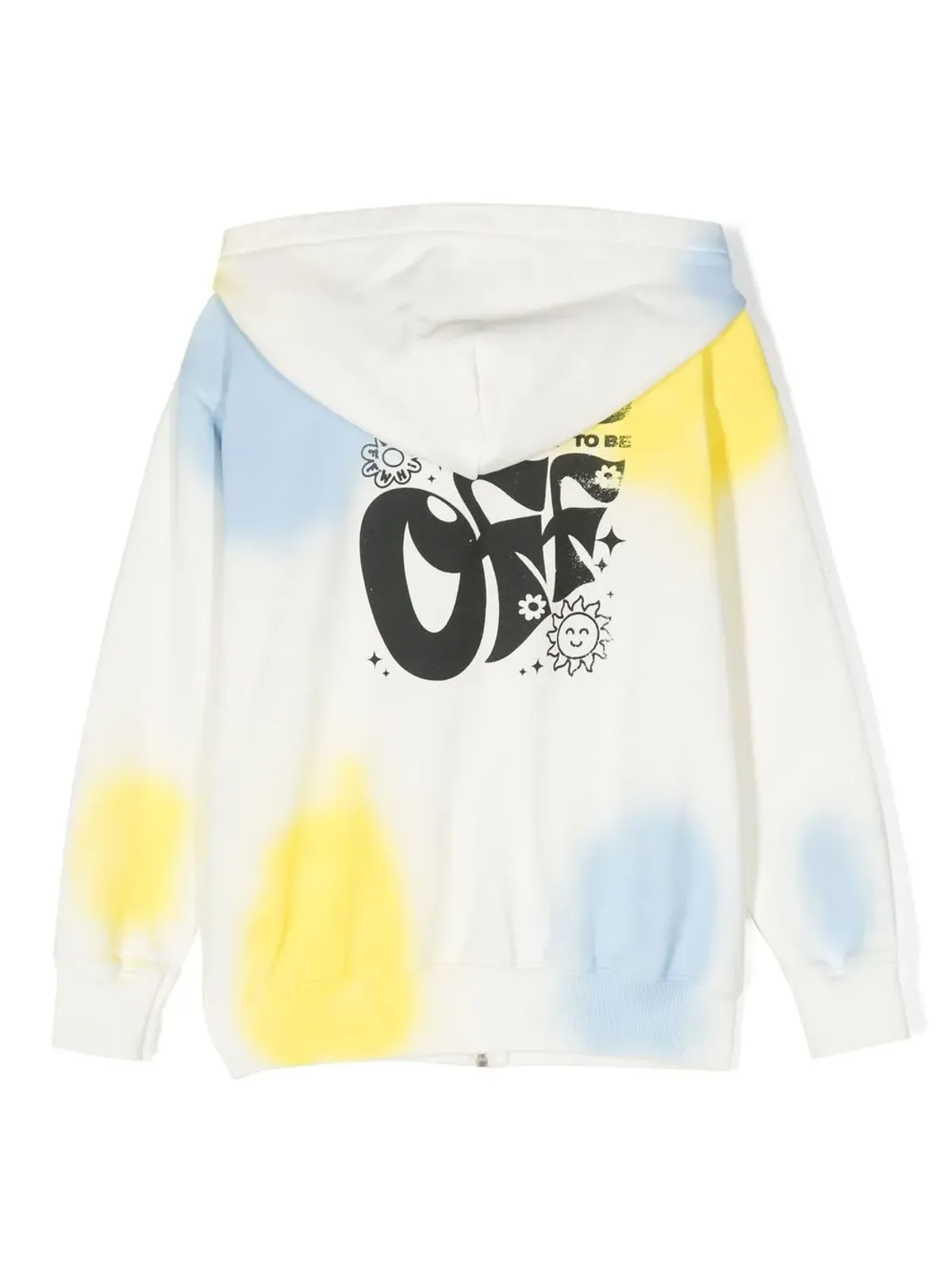 Off-White Kids グラフィックプリント ジップアップフーディ - 画像2