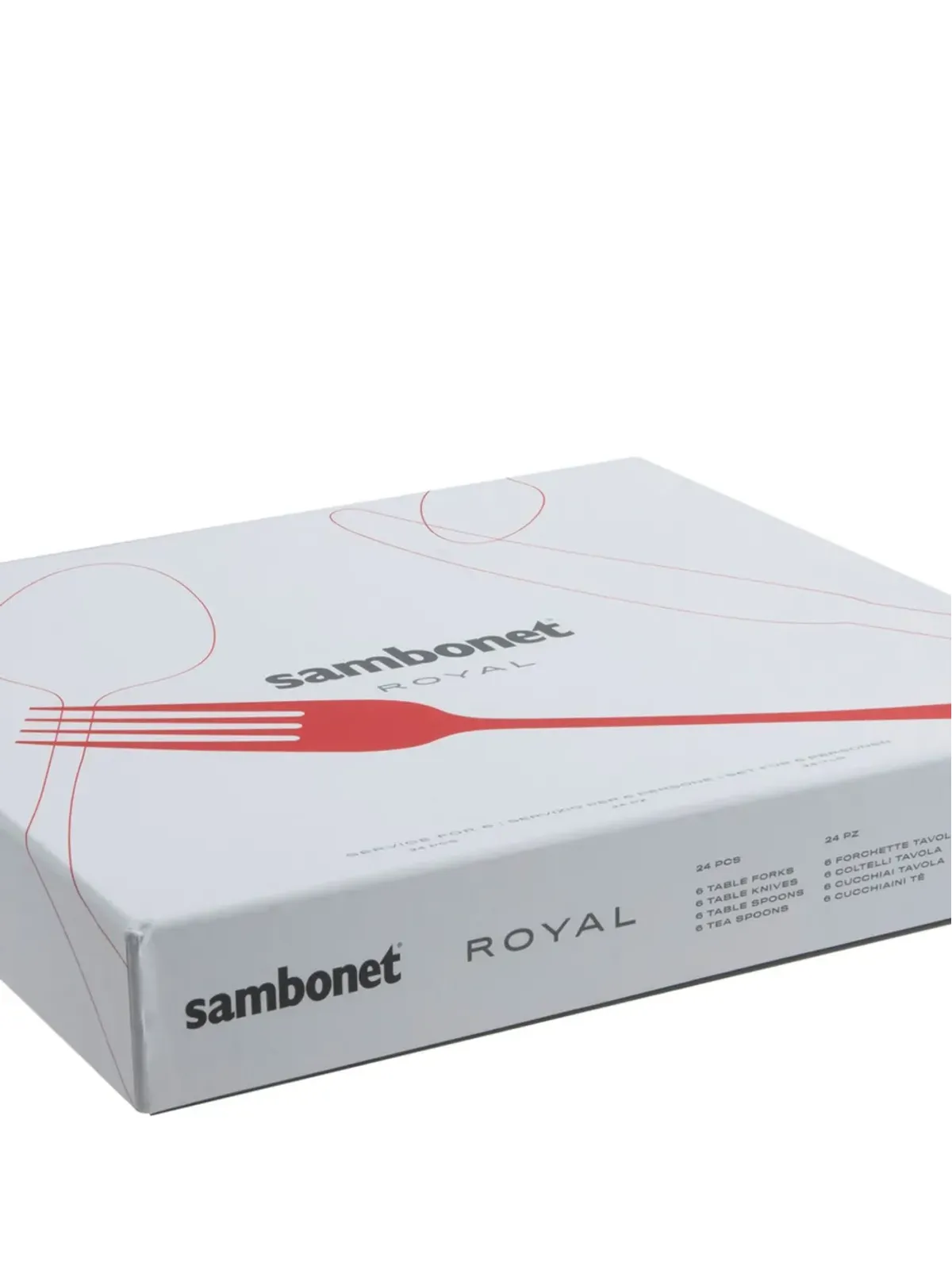 Sambonet Royal ステンレス鋼 カトラリー（セット24） - シルバー - 画像2