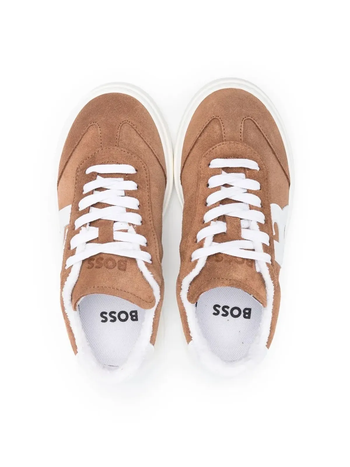 BOSS Kidswear ロートップ スウェードスニーカー - 画像3