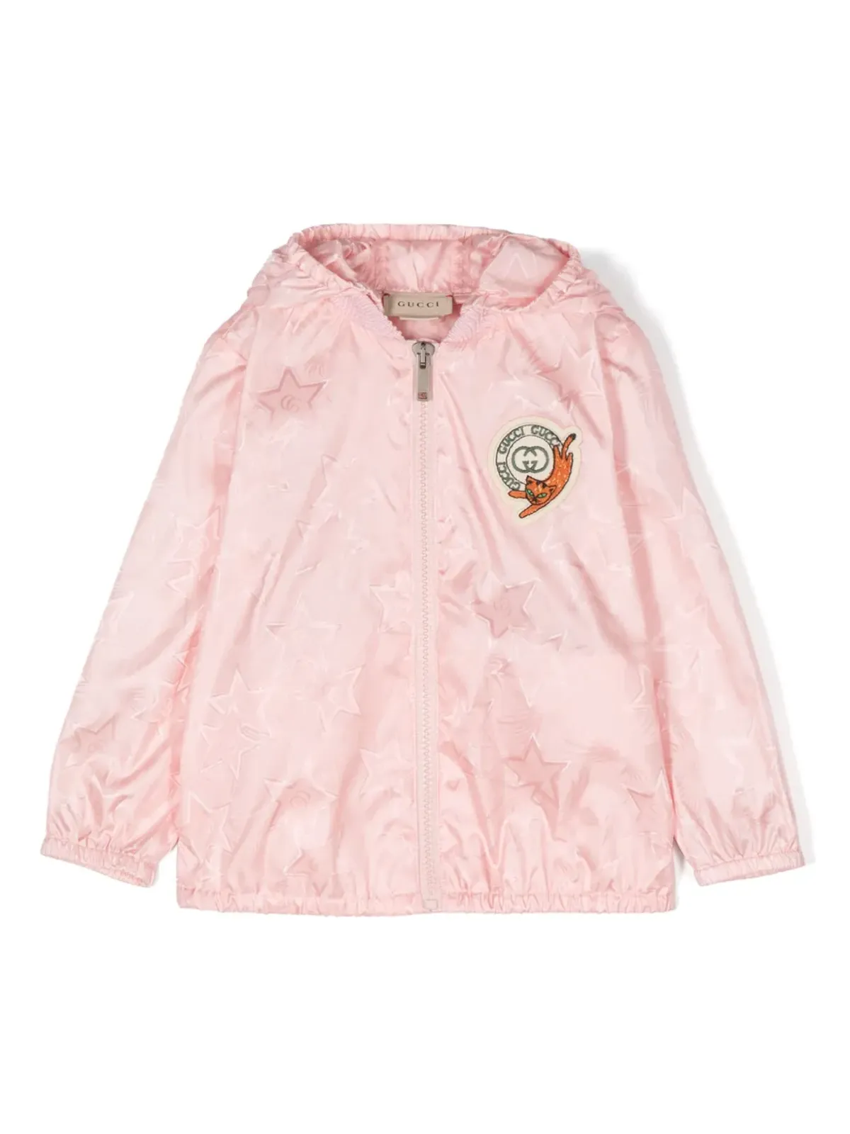 Gucci Kids スタージャカード ボンバー ジャケット ピンク - 画像1