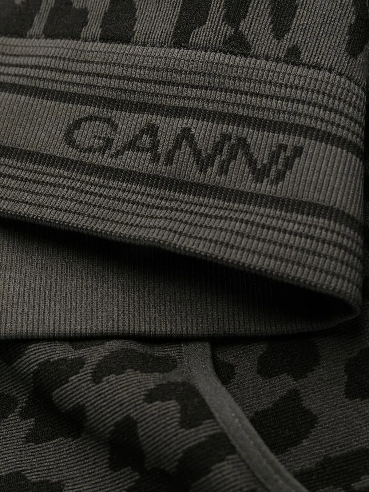 GANNI レオパード柄 レーサーバック ブラレット - ブラック - 画像3
