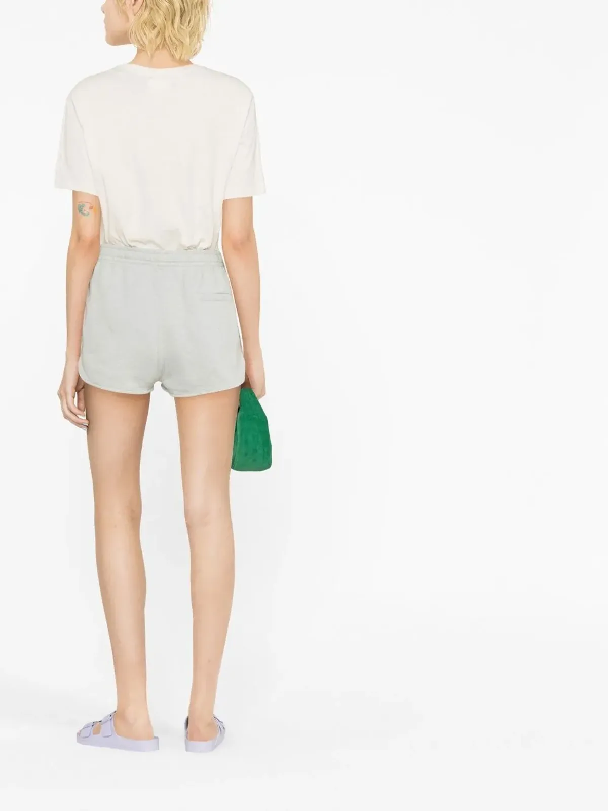 MARANT ÉTOILE Mifa ロゴプリント トラックショーツ - 画像3