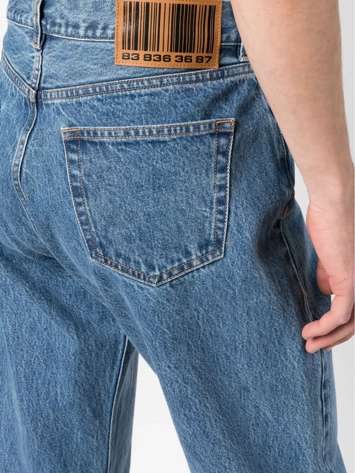 VTMNTS 高腰コットンデニムジーンズ - 画像5