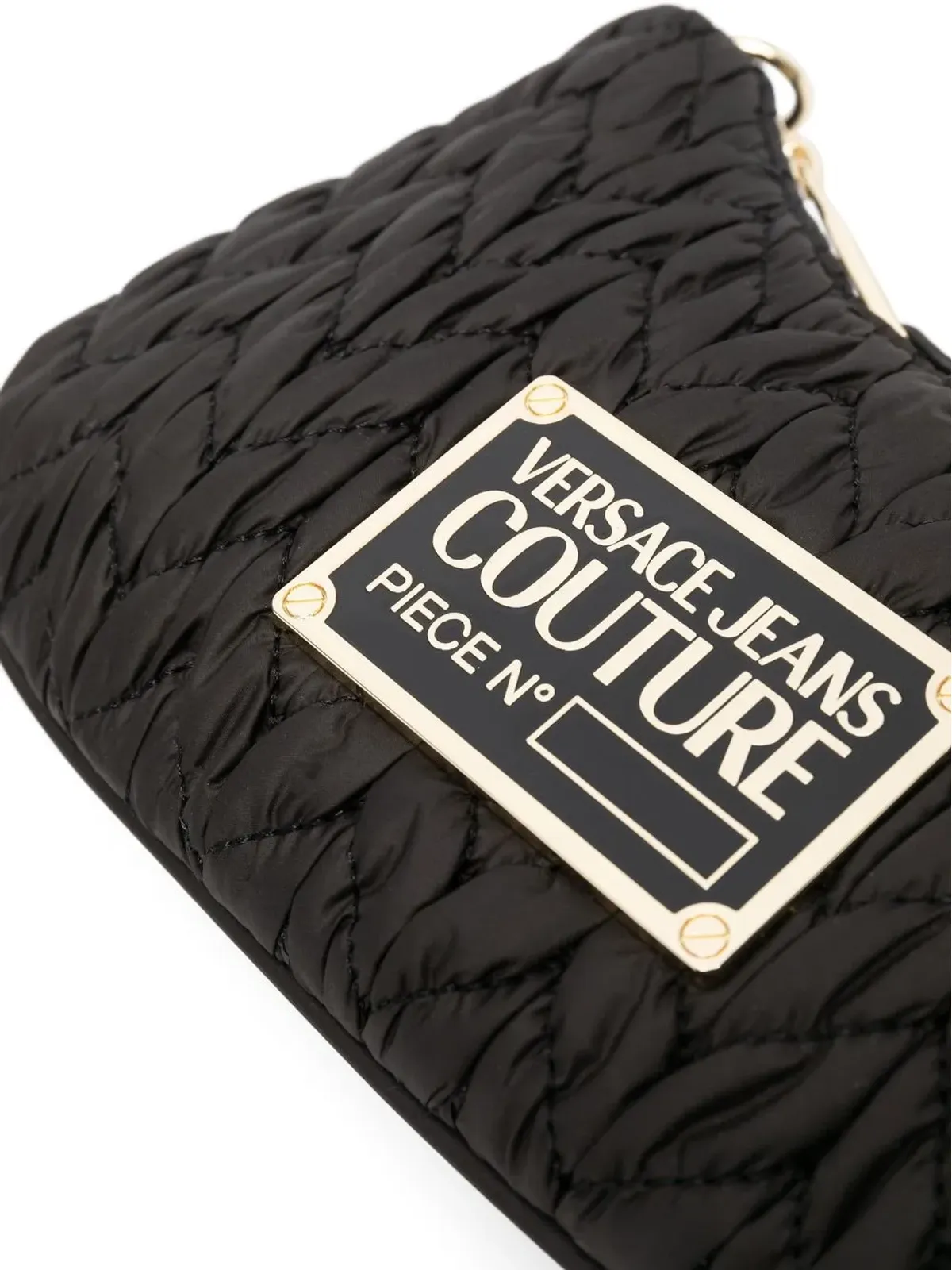 Versace Jeans Couture ロゴプレート付きマテラッセショルダーバッグ - 画像5