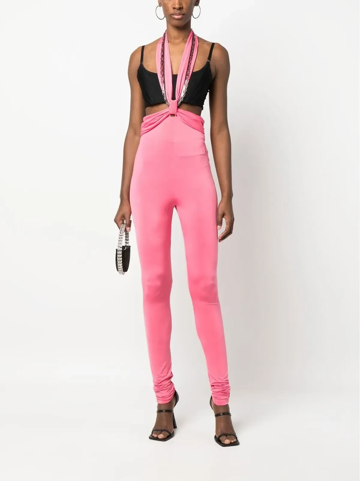 The Attico Ruby halterneck-strap leggings - 画像2