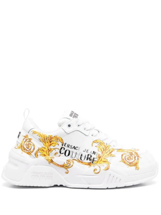 Versace Jeans Couture Versace Jeans Couture サイドロゴプリントディテール スニーカー ホワイトの商品画像