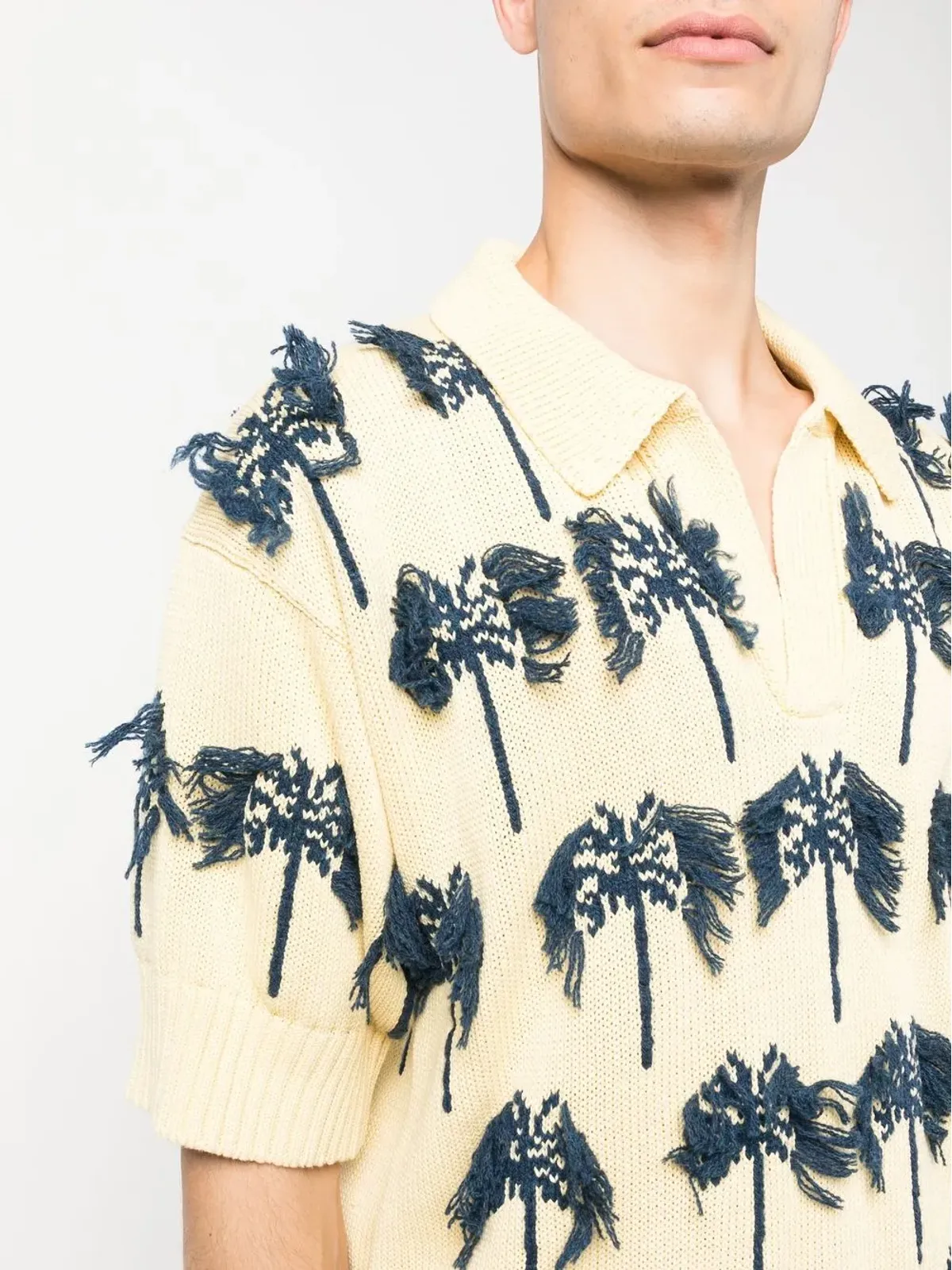 Jil Sander パームツリー柄ポロシャツ - 画像5
