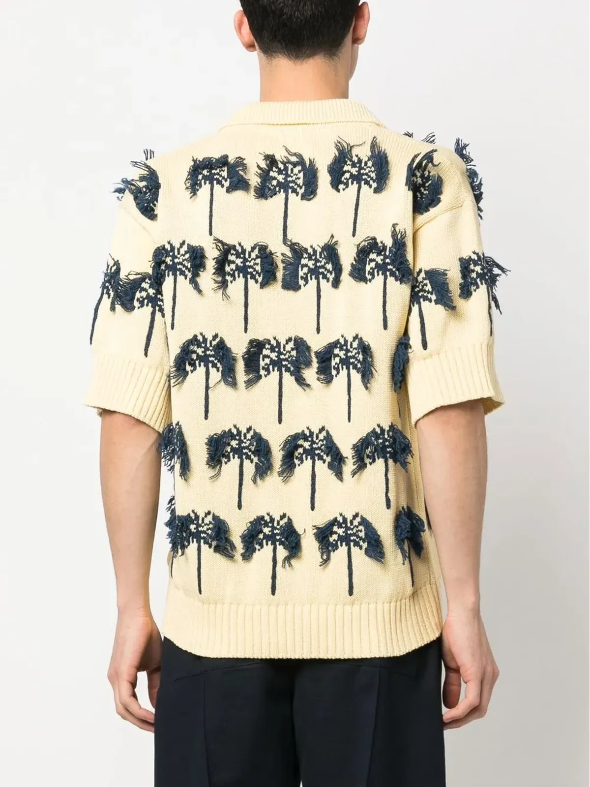 Jil Sander パームツリー柄ポロシャツ - 画像4