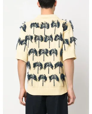 Jil Sander パームツリー柄ポロシャツ - サムネイル4