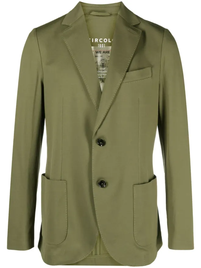 Circolo 1901 Circolo 1901 ノッチド・ラペル コットン混紡ブレザーの商品画像