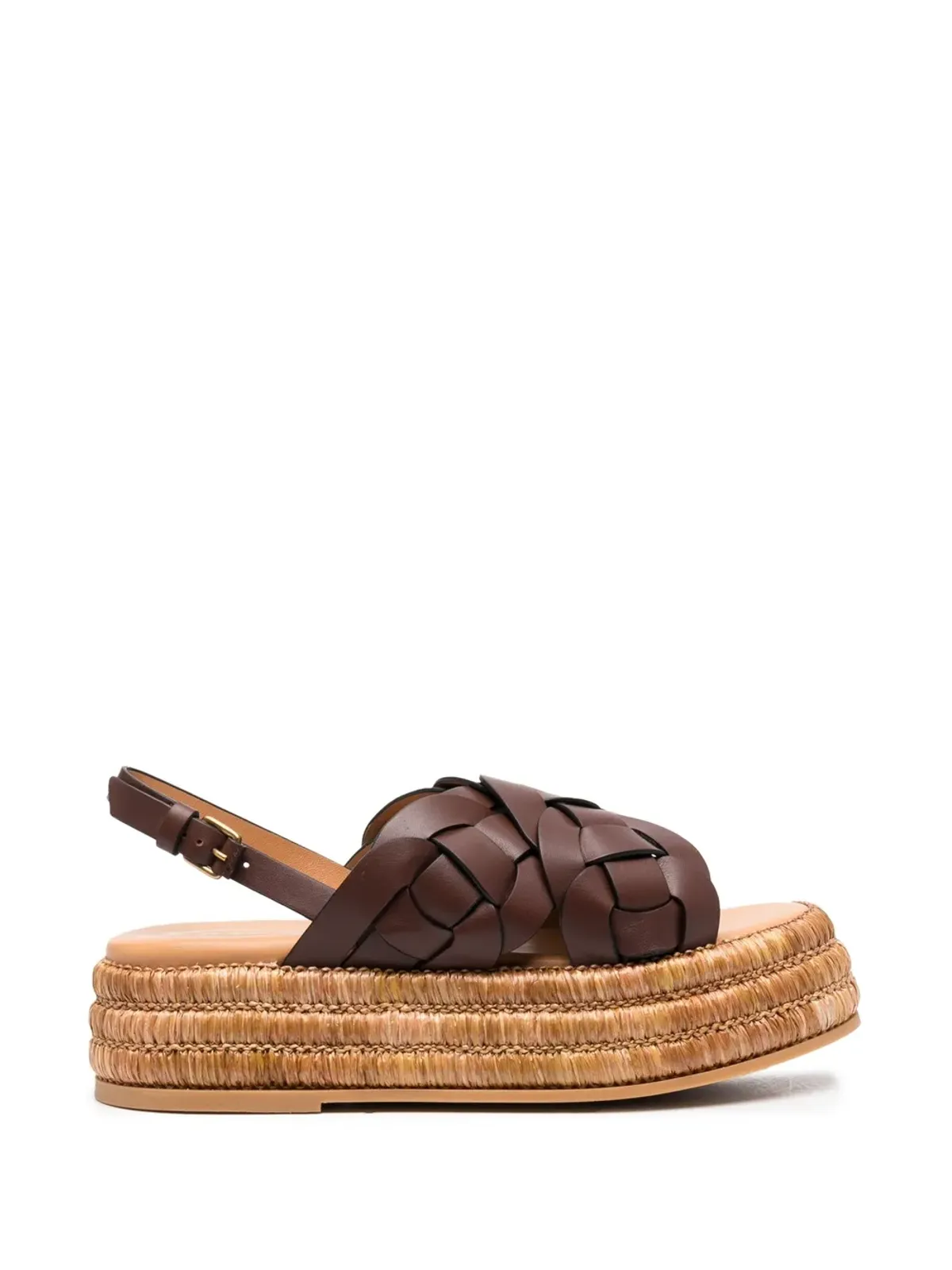 Tod's レザープラットフォームエスパドリーユ - 画像1