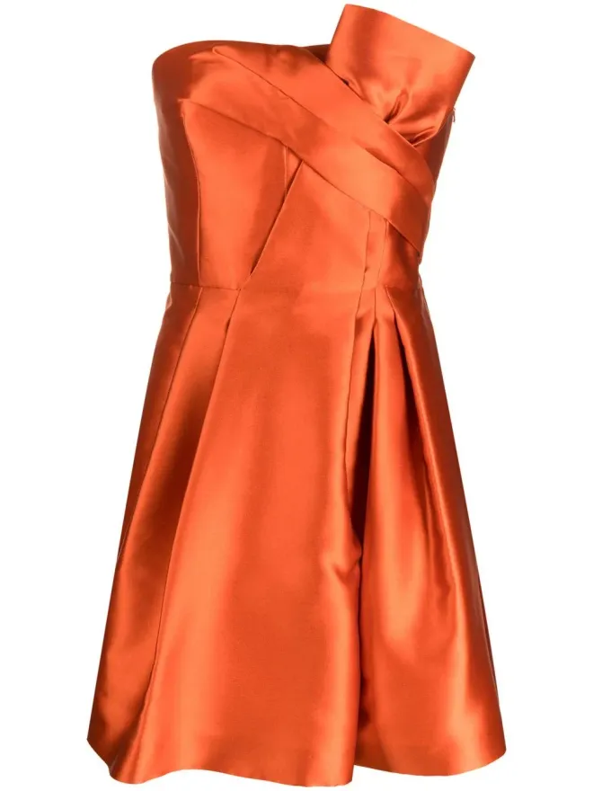 Alberta Ferretti Alberta Ferretti サテン仕上げのショートドレスの商品画像