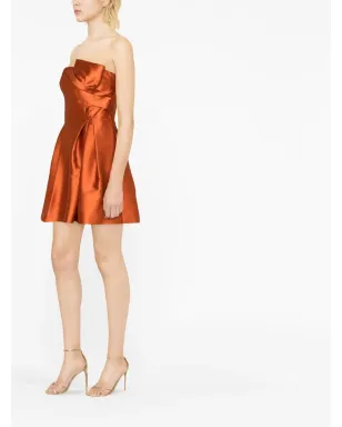 Alberta Ferretti サテン仕上げのショートドレス - サムネイル2