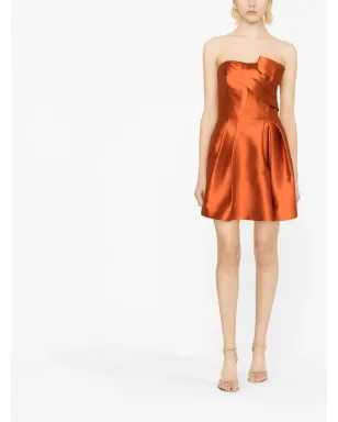 Alberta Ferretti サテン仕上げのショートドレス - サムネイル3