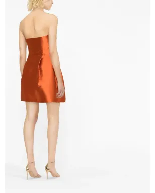 Alberta Ferretti サテン仕上げのショートドレス - サムネイル4