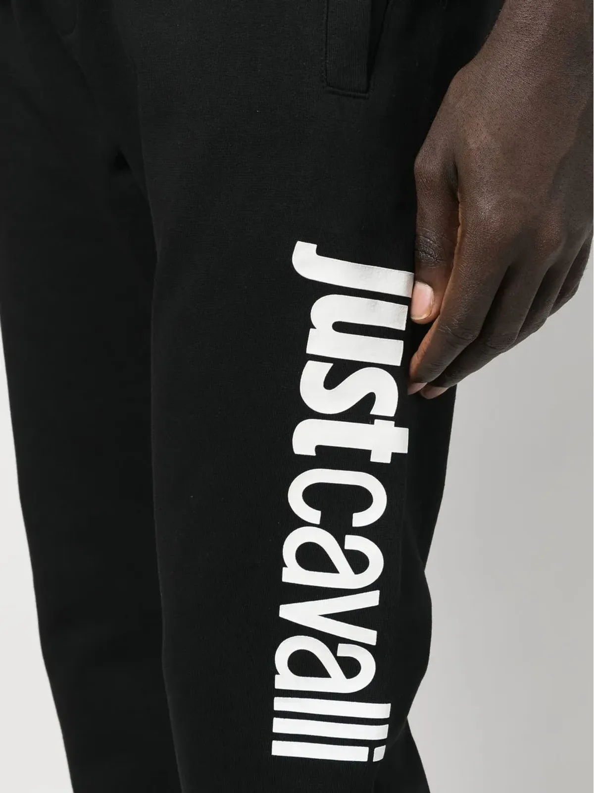 Just Cavalli ロゴプリント コットン トラックパンツ - 画像5
